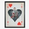 Cards Aces Hearts Print -Home Furni and Decor Sale 274186 cards aces hearts 100x130 art blk wd 1