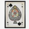 Cards Aces Spades Print -Home Furni and Decor Sale 274258 cards aces spades 100x130 art blk wd 1