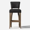 Mimi Bar Stool Leather Bar Stool 2 Mimi Bar Stool Leather Bar Stool -Home Furni and Decor Sale 322612 mimi barstool destroyed black leather