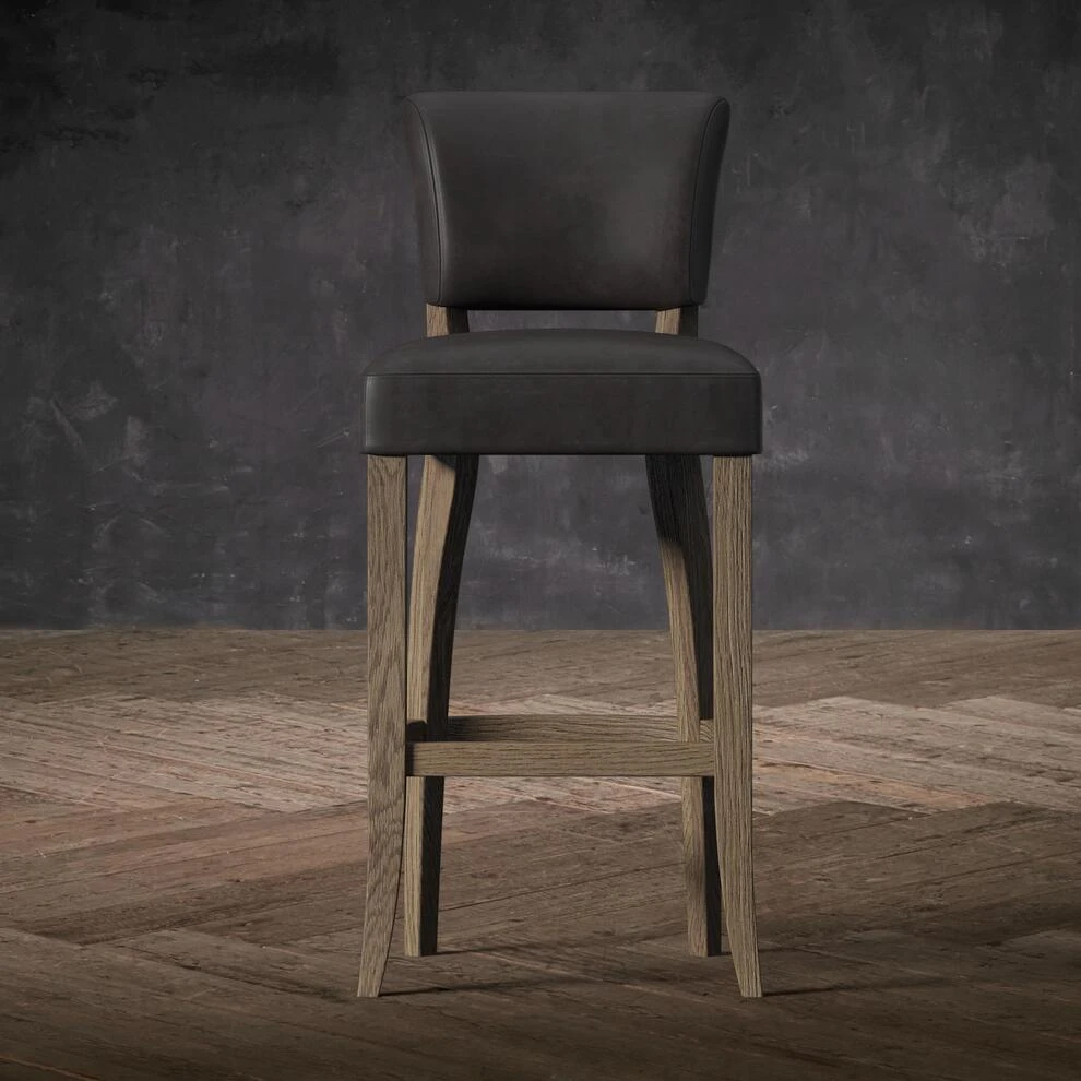 Mimi Bar Stool Leather Bar Stool 5 Mimi Bar Stool Leather Bar Stool - Image 3