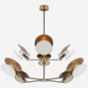 Osiris Chandelier -Home Furni and Decor Sale 327588 osiris large reflector chandelier in bronze and hand rubbed antique brass
