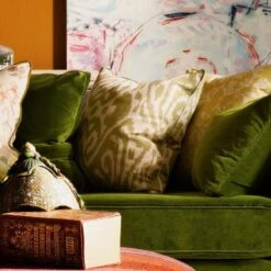 Otter Fennel Cushion -Home Furni and Decor Sale 346159 bloomsbury medici ivy greenwich peony summer sky otter fennel misummer stone vine barley close 2