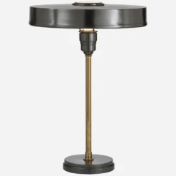 Carlo Table Lamp, Bronze & Hand Rubbed Antique Brass