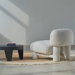 Bella Accent Chair -Home Furni and Decor Sale 354846 bella chair jacquard boucle cream 3 lifestyle