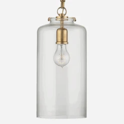 Katie Pendant Light -Home Furni and Decor Sale 86283 katie pendant light in antique brass with clear glass