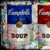 Campbell's Soup Canvas Artwork, Blue + Red + Yellow -Home Furni and Decor Sale 96060 campbell s soup canvas artwork